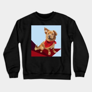 Blue Geo Dog Crewneck Sweatshirt